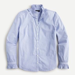 J Crew Ruffleneck Button Down for Women